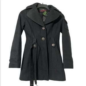 Miss Sixty  M60  Wool Blend Coat Color: Black SizeXS
